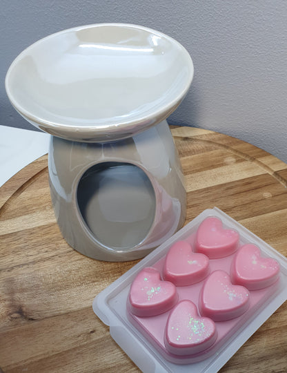 Wax Melt Burner - Pink, Marble & Grey