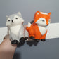 Wax Melt Burner - Felix The Fox Orange Or Grey