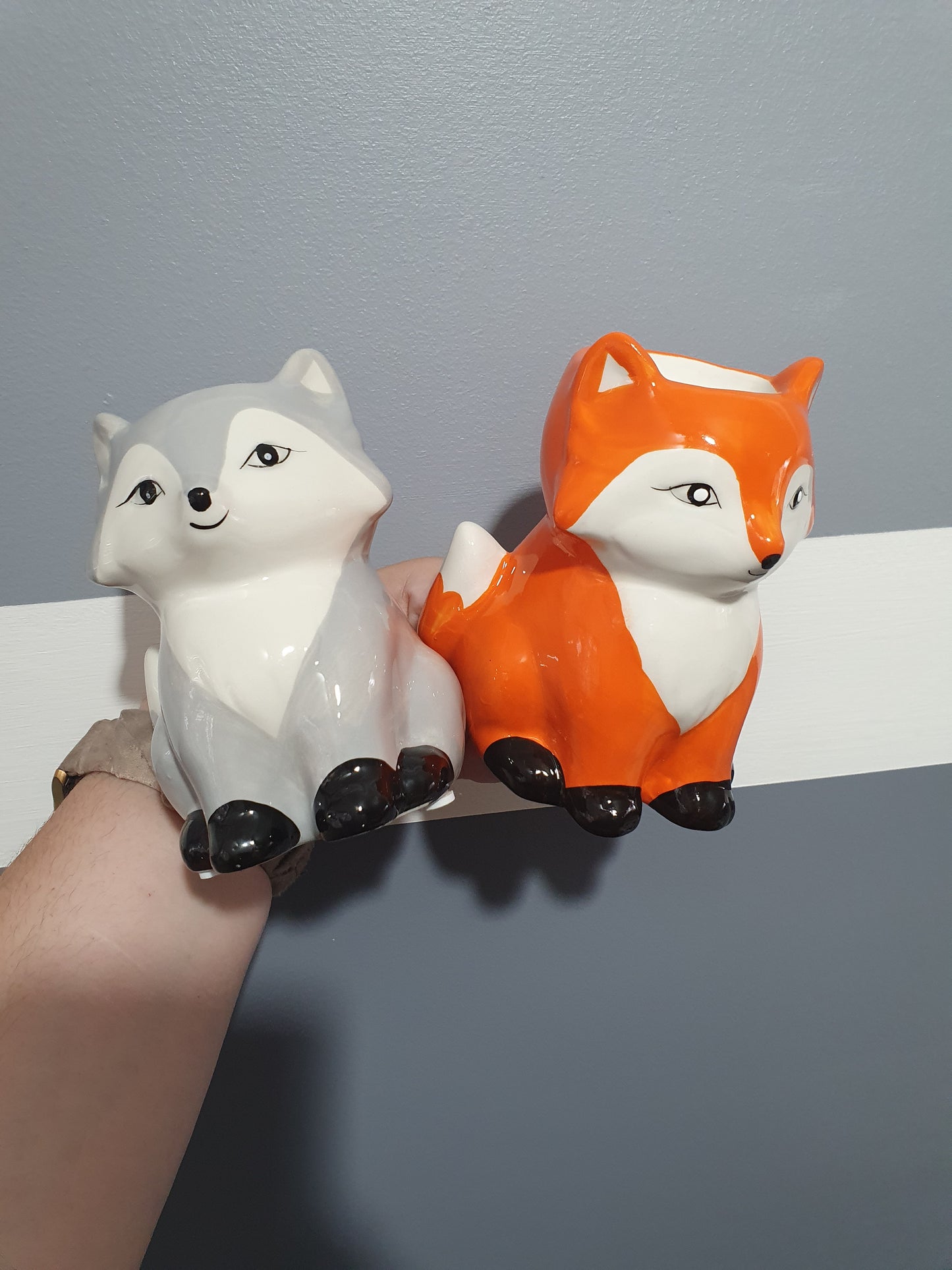 Wax Melt Burner - Felix The Fox Orange Or Grey