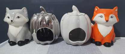 Wax Melt Burner - Pumpkin Grey or Chrome