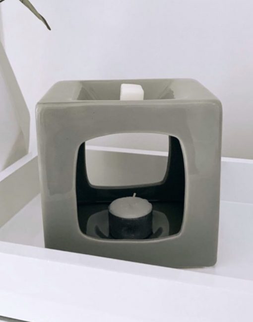 Wax Melt Burner - Talin Grey Tealight Burner