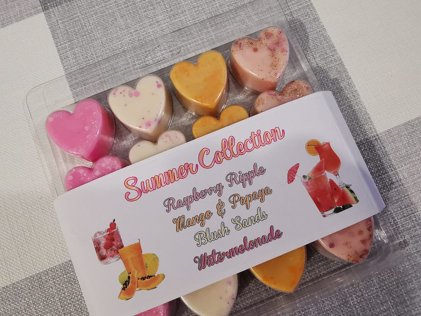 Wax Melt Heart Clam - Summer Collection