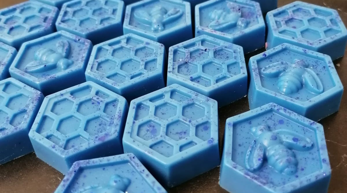 Wax Melt Shapes - Blue Raspberry Slushie Bees