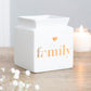 Wax Melt Burner - Family & Home Ceramic White Or Grey Burners