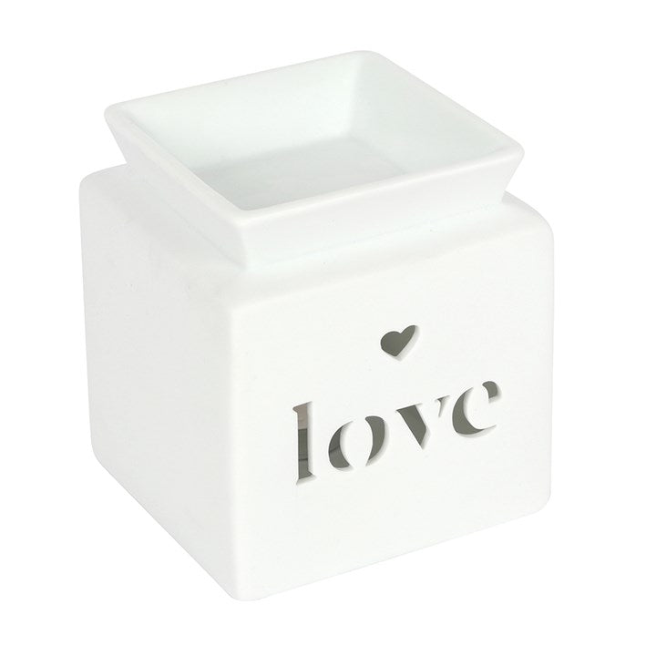 Wax Melt Burner - Family & Home Ceramic White Or Grey Burners