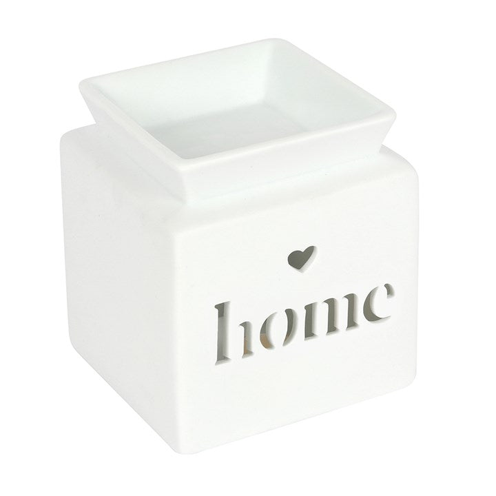 Wax Melt Burner - Family & Home Ceramic White Or Grey Burners